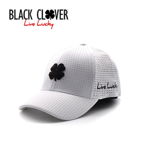 블랙클로버 골프 모자 PERF 3 화이트/블랙